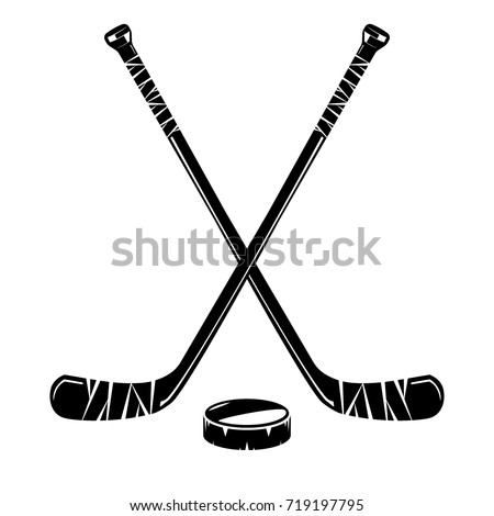 Detail Free Hockey Stick Clipart Nomer 47