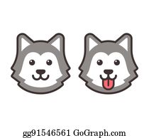 Detail Free Husky Clipart Nomer 17