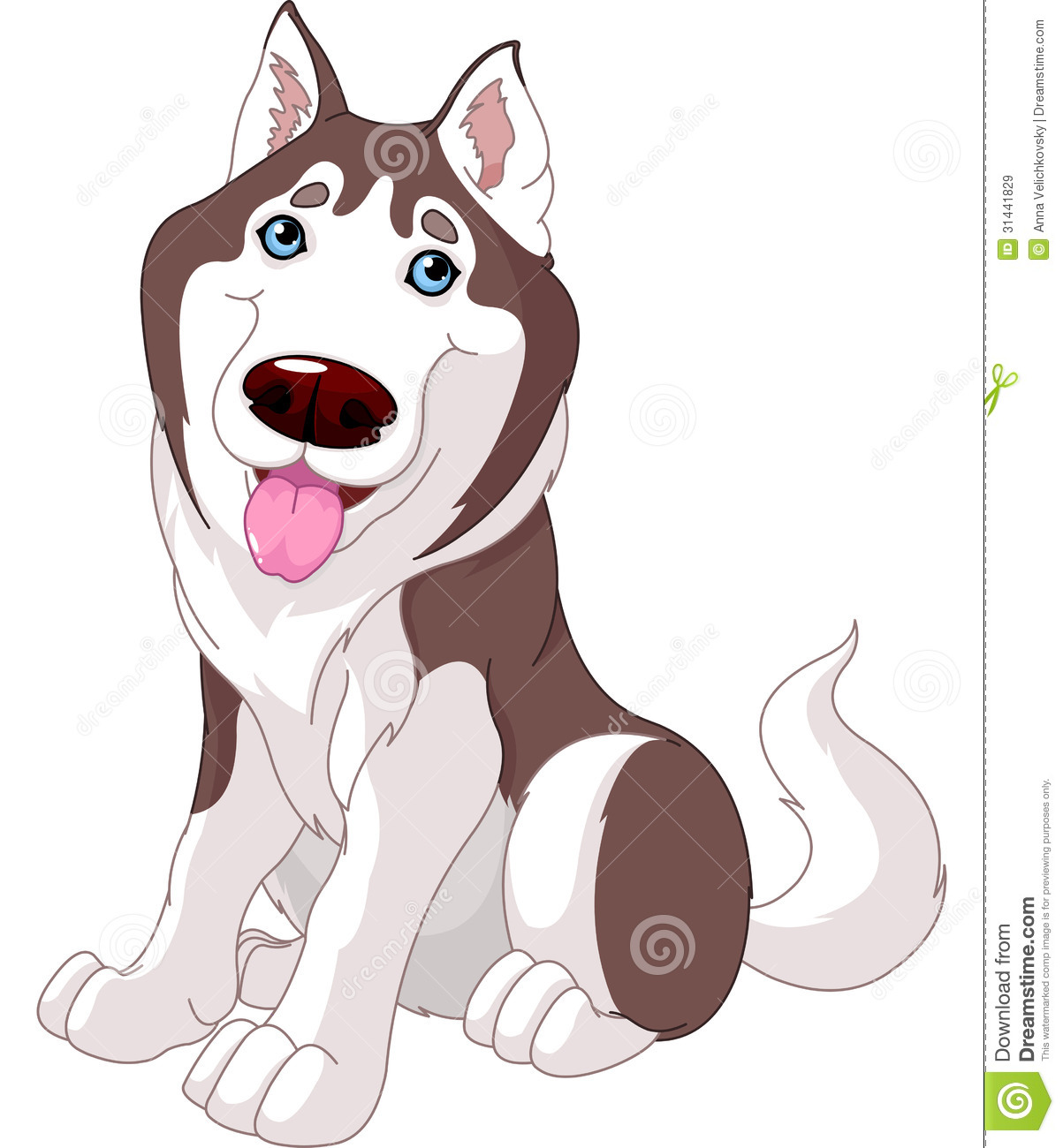 Detail Free Husky Clipart Nomer 33