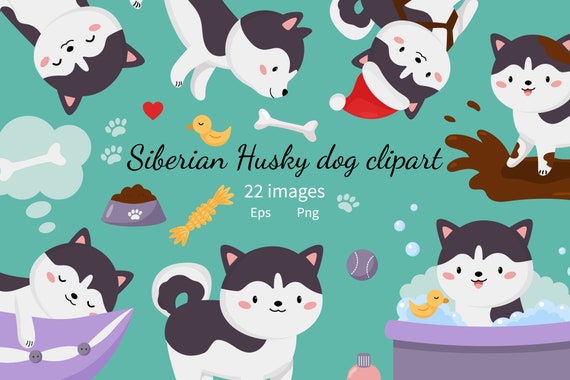 Detail Free Husky Clipart Nomer 38