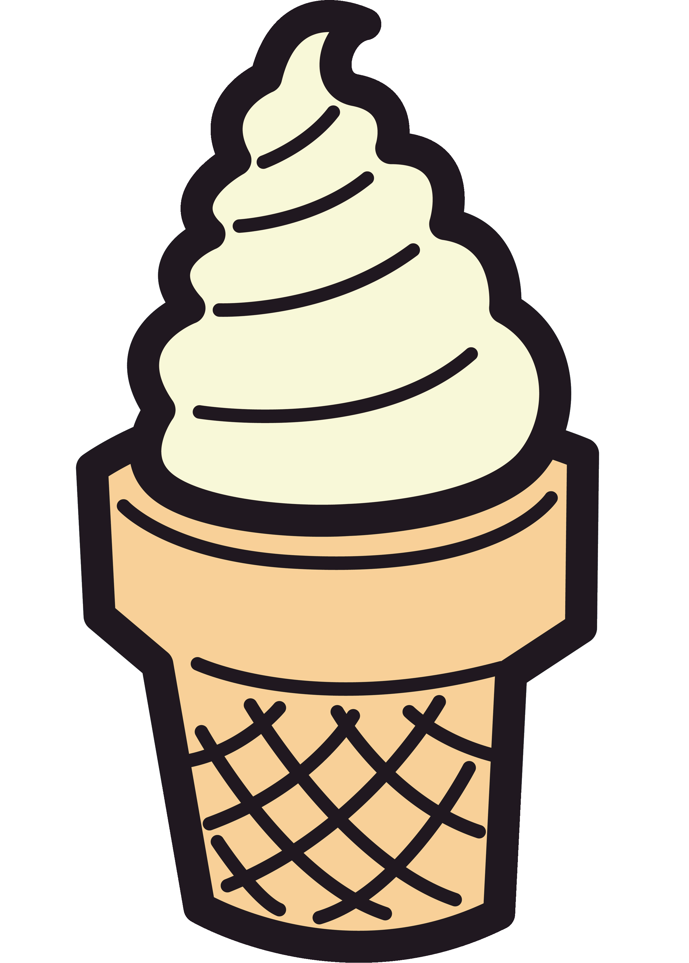 Detail Free Ice Cream Cone Clip Art Nomer 19