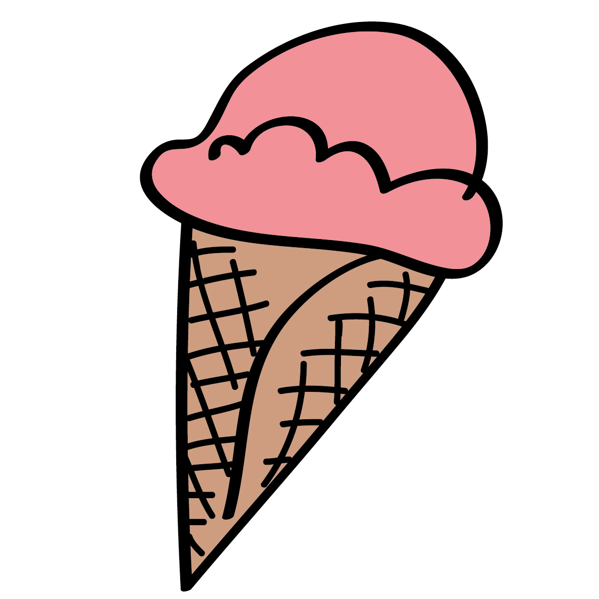Detail Free Ice Cream Cone Clip Art Nomer 2