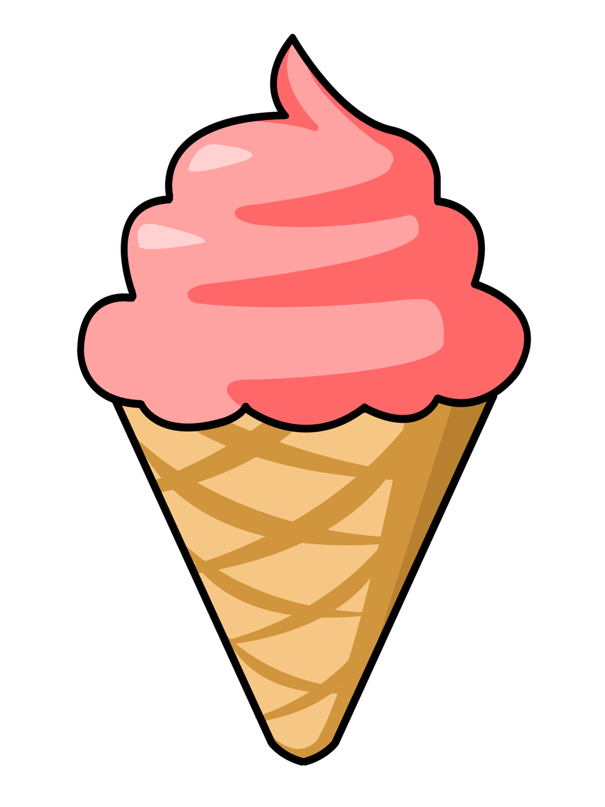Detail Free Ice Cream Cone Clip Art Nomer 45