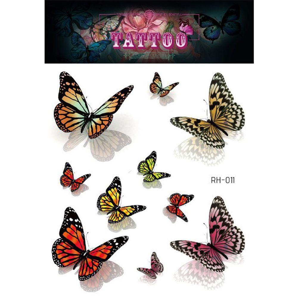 Detail Schmetterling Tattoo Farbig Nomer 26
