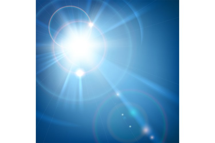 Detail Blue Lens Flare Nomer 3