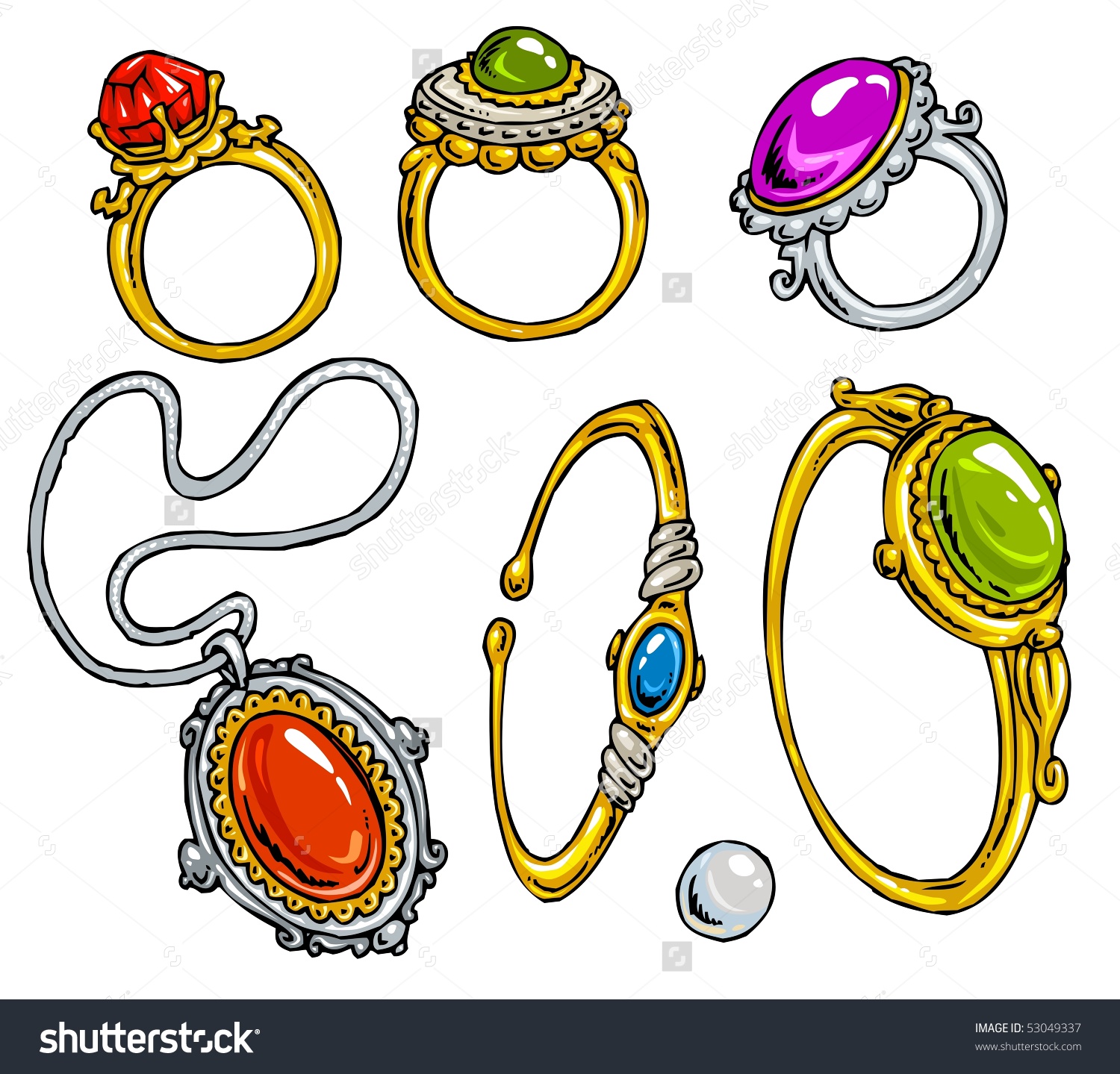 Detail Free Jewelry Clipart Nomer 41