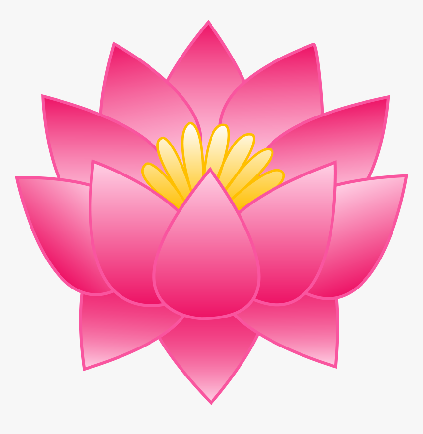 Detail Free Lotus Flower Clip Art Nomer 13