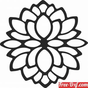 Detail Free Lotus Flower Clip Art Nomer 41