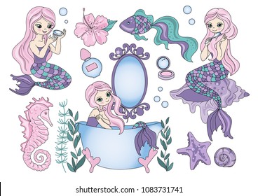 Download Free Mermaid Clipart Nomer 42