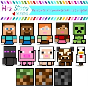 Detail Free Minecraft Clipart Nomer 34