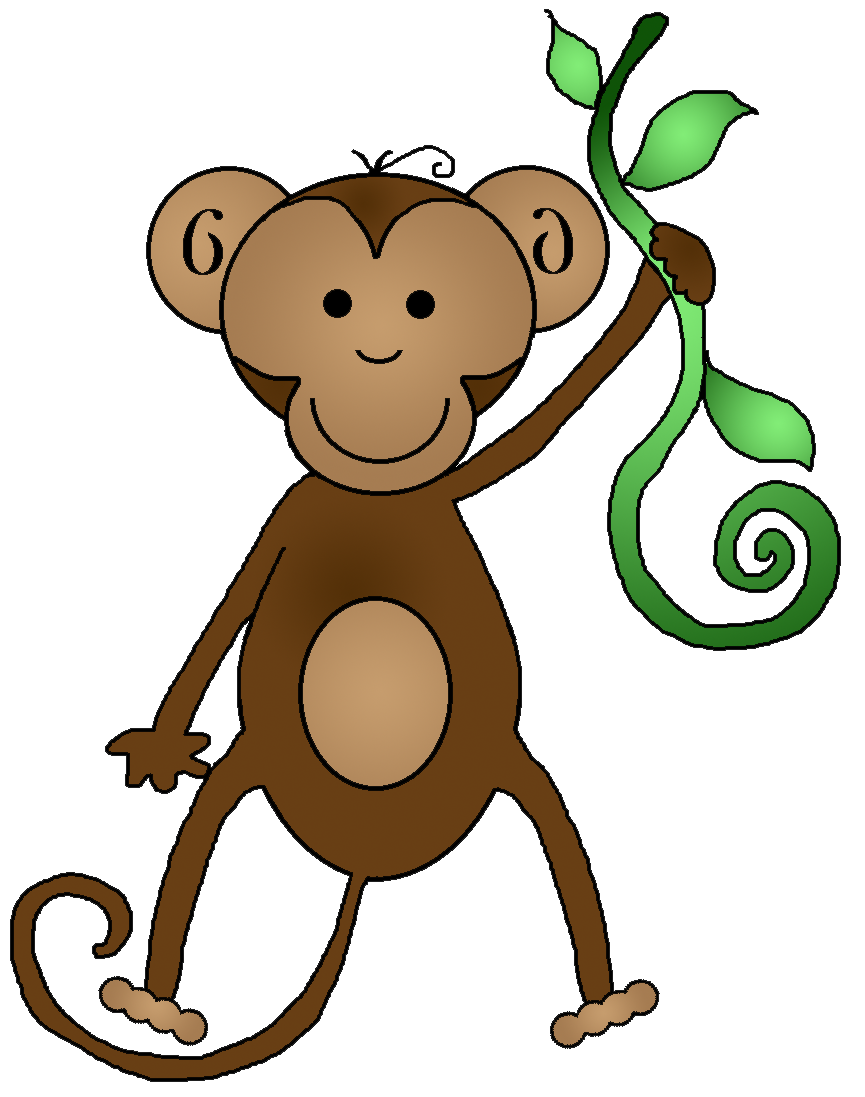 Detail Free Monkey Clipart Nomer 11