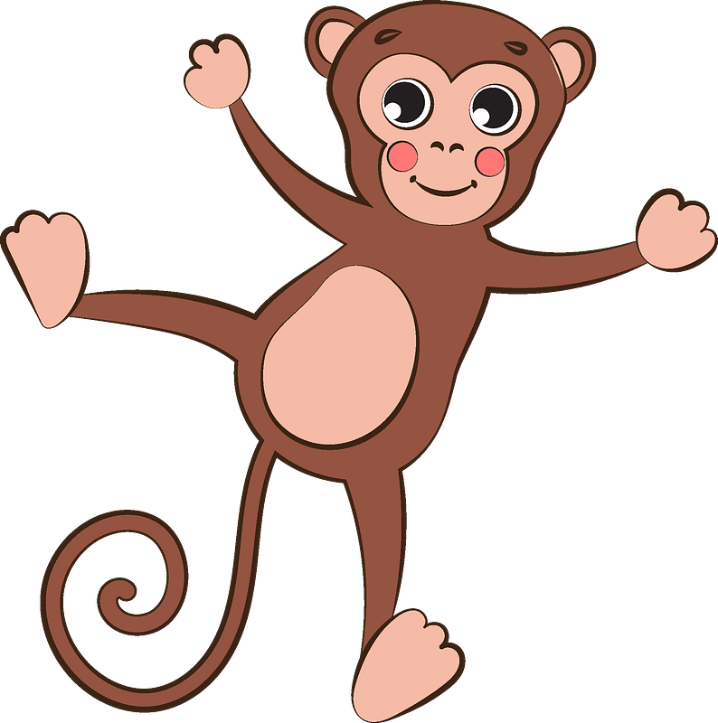 Detail Free Monkey Clipart Nomer 52