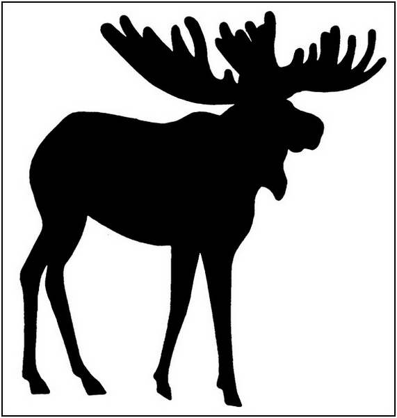 Detail Free Moose Clipart Nomer 23