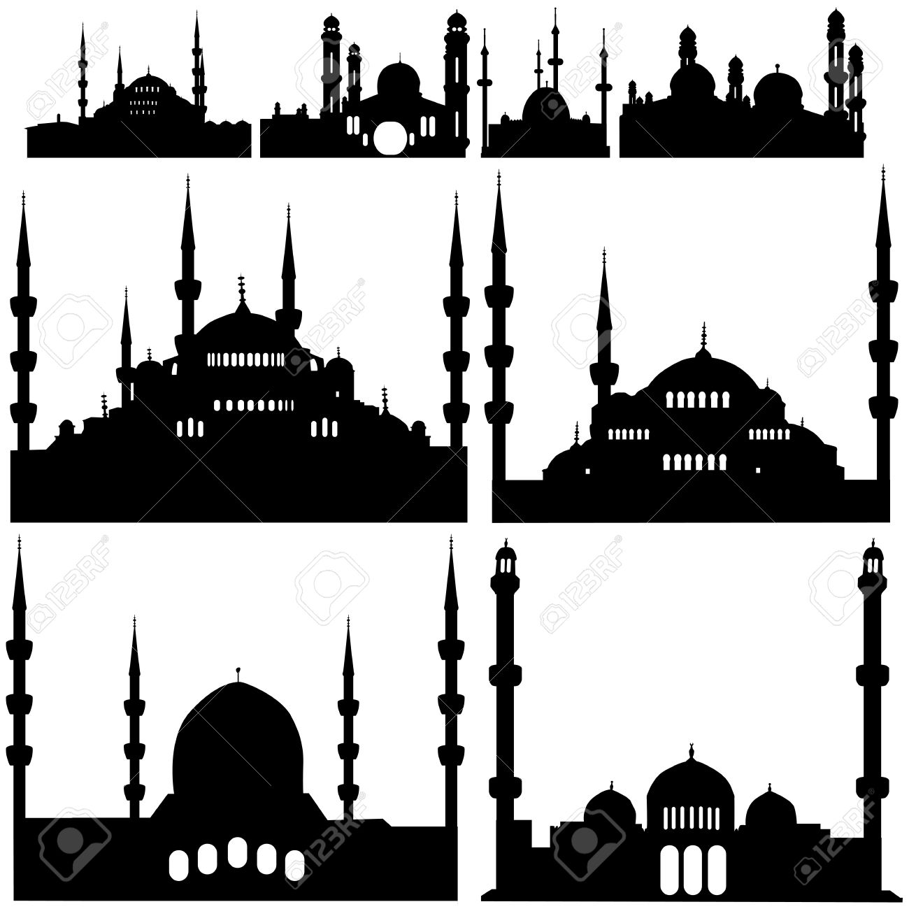 Detail Free Mosque Vector Nomer 34