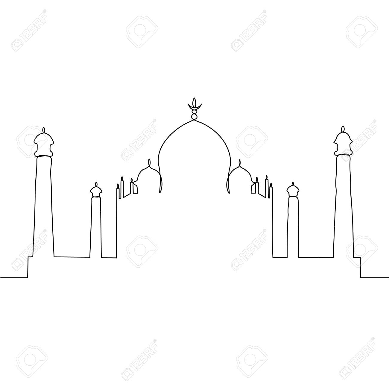 Detail Free Mosque Vector Nomer 39