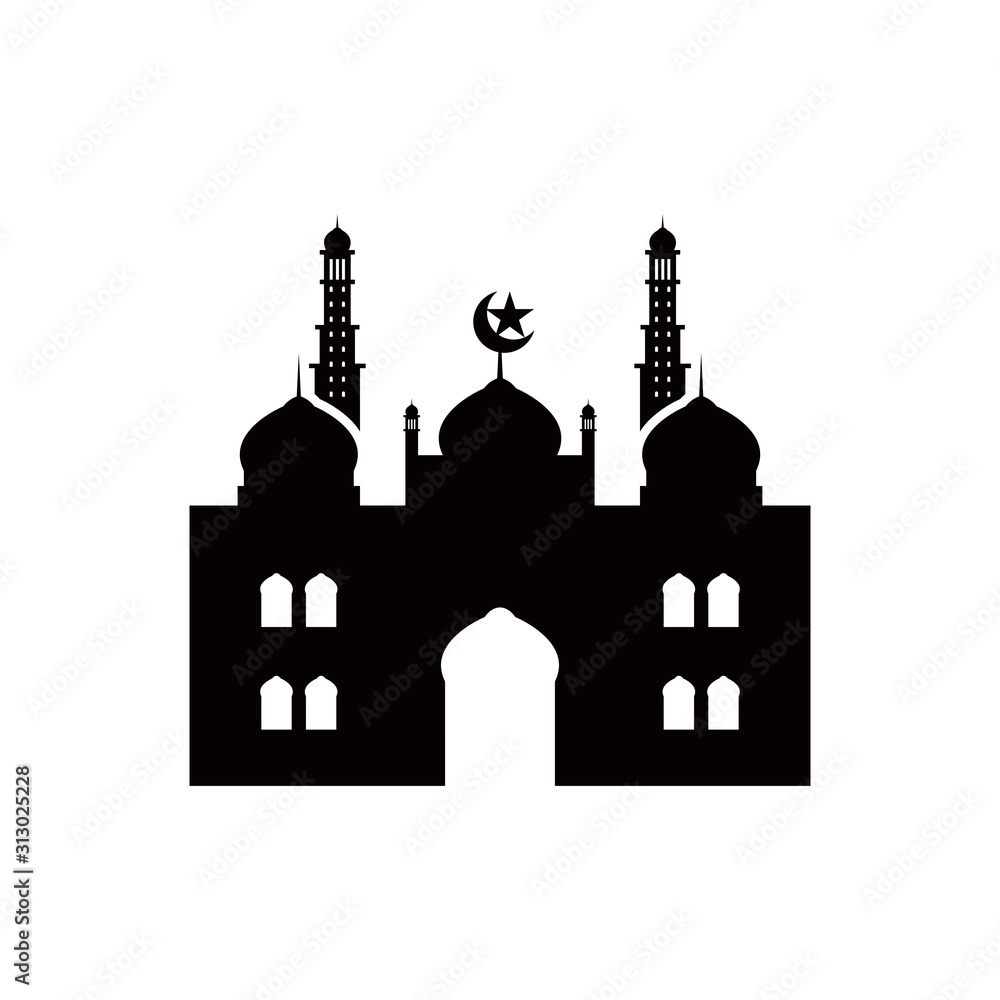 Detail Free Mosque Vector Nomer 52