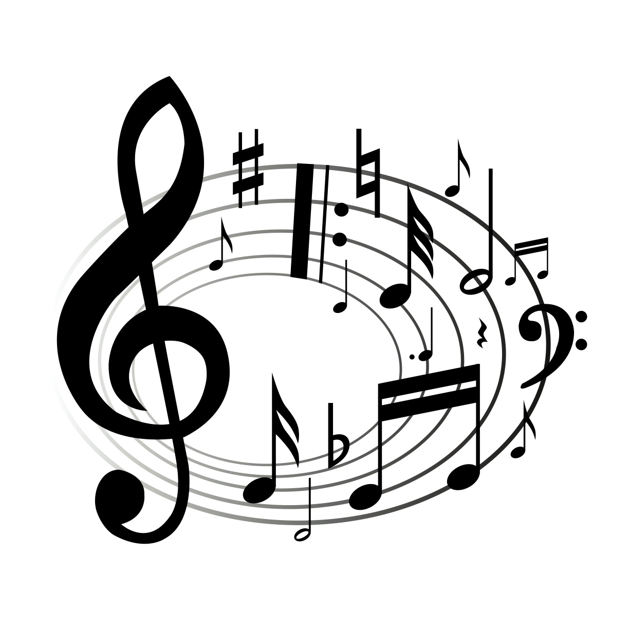 Detail Free Music Note Clipart Nomer 8