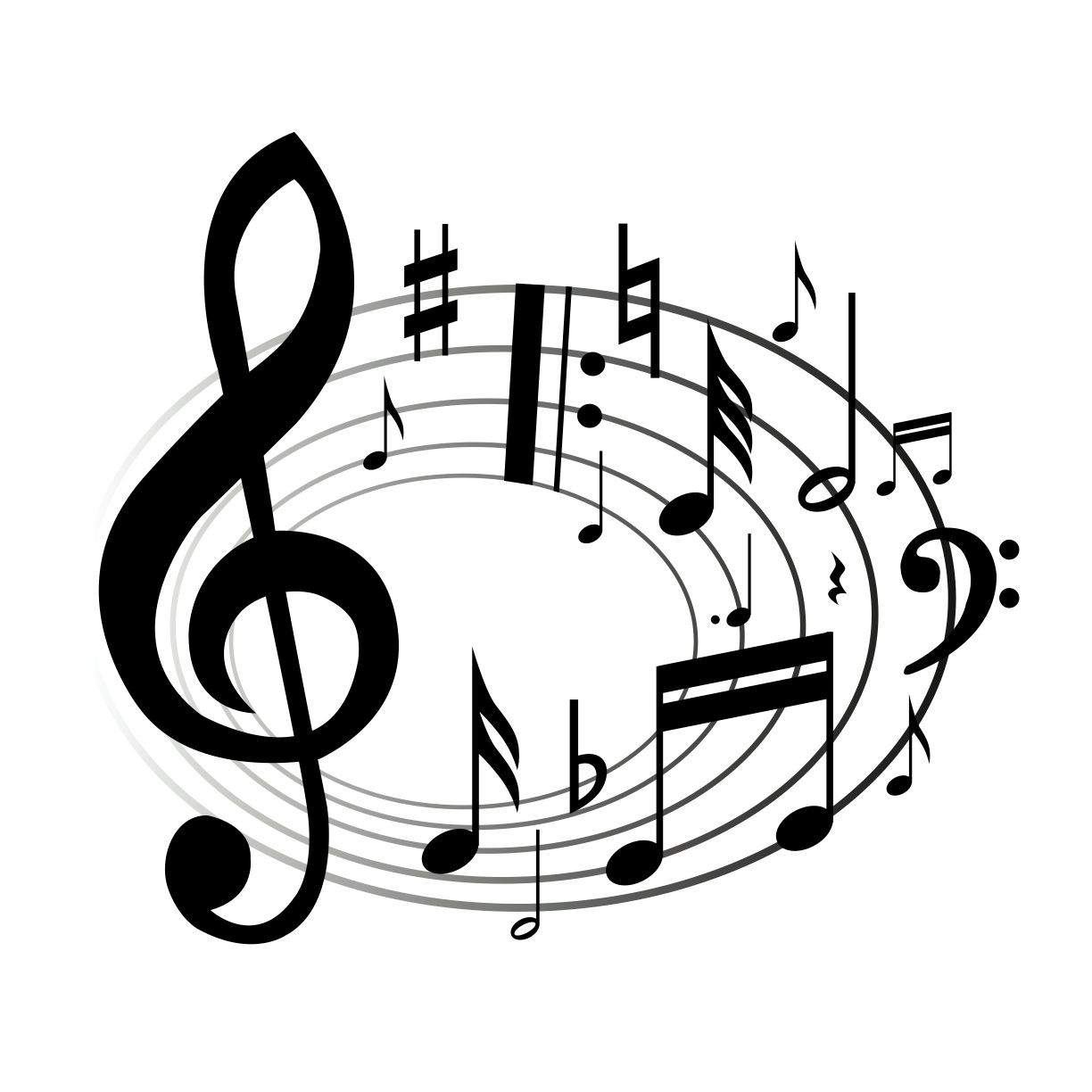 Detail Free Music Notes Clipart Nomer 2