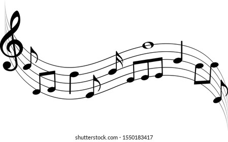 Detail Free Music Notes Clipart Nomer 8