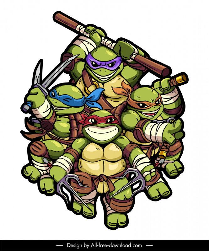 Detail Free Ninja Turtle Cartoons Nomer 23