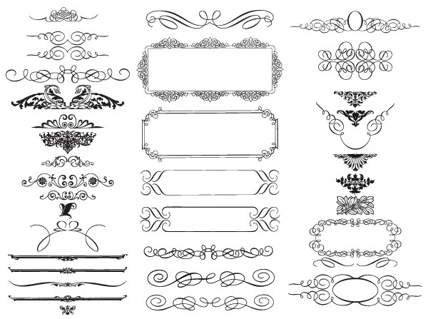 Detail Free Ornament Vector Nomer 9