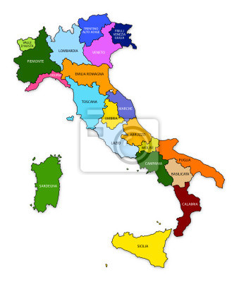 Detail Italien Politische Karte Nomer 2