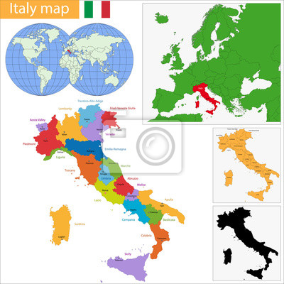 Detail Italien Politische Karte Nomer 6