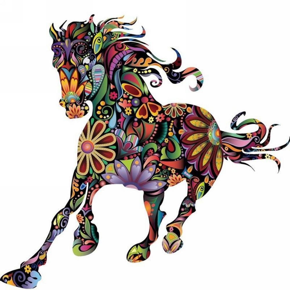 Detail Mandala Pferd Tattoo Nomer 2