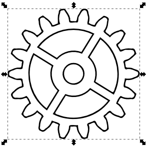 Detail Steampunk Gear Stencil Nomer 20