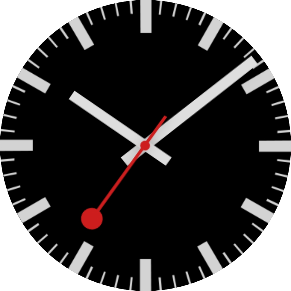 Detail Swiss Railway Clock Watch Nomer 7