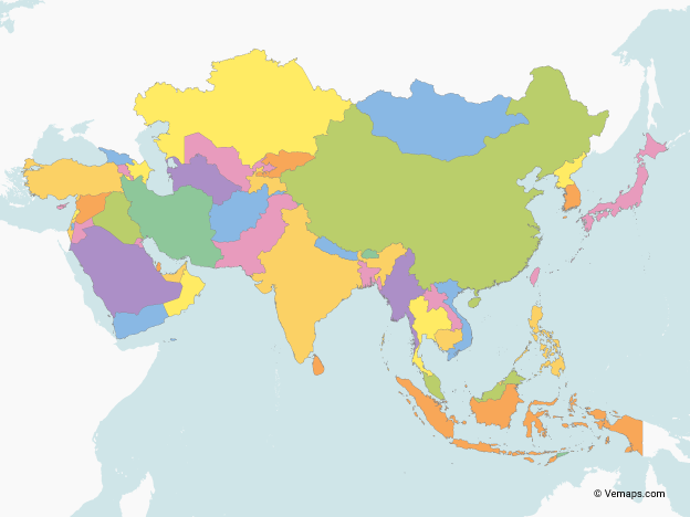 Detail Asien Map Nomer 4