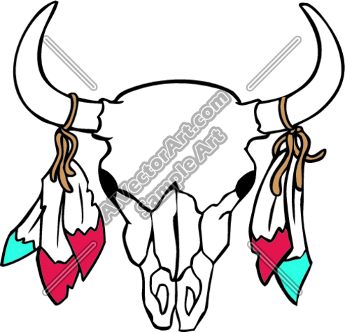 Detail Bull Skull Nomer 23