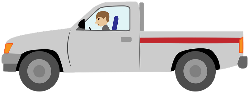 Detail Free Pickup Truck Clipart Nomer 31