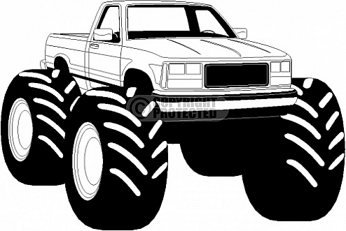 Detail Free Pickup Truck Clipart Nomer 38