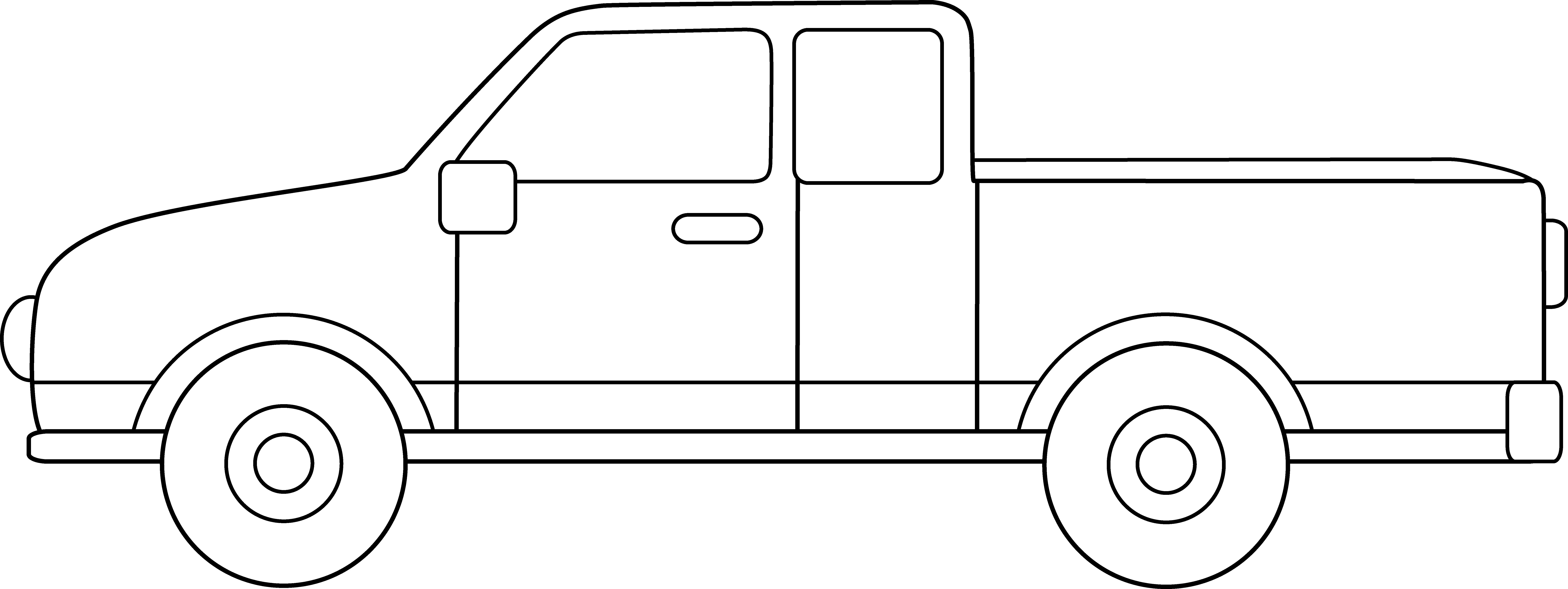 Detail Free Pickup Truck Clipart Nomer 47