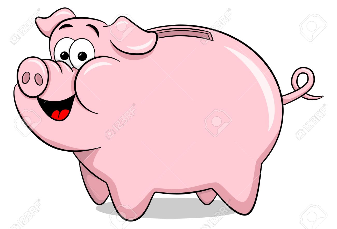 Detail Free Piggy Bank Clipart Nomer 18