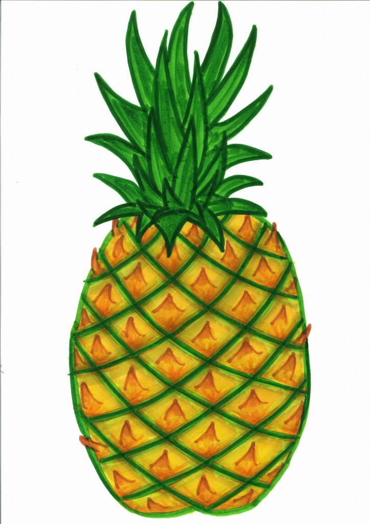 Detail Free Pineapple Clip Art Nomer 5