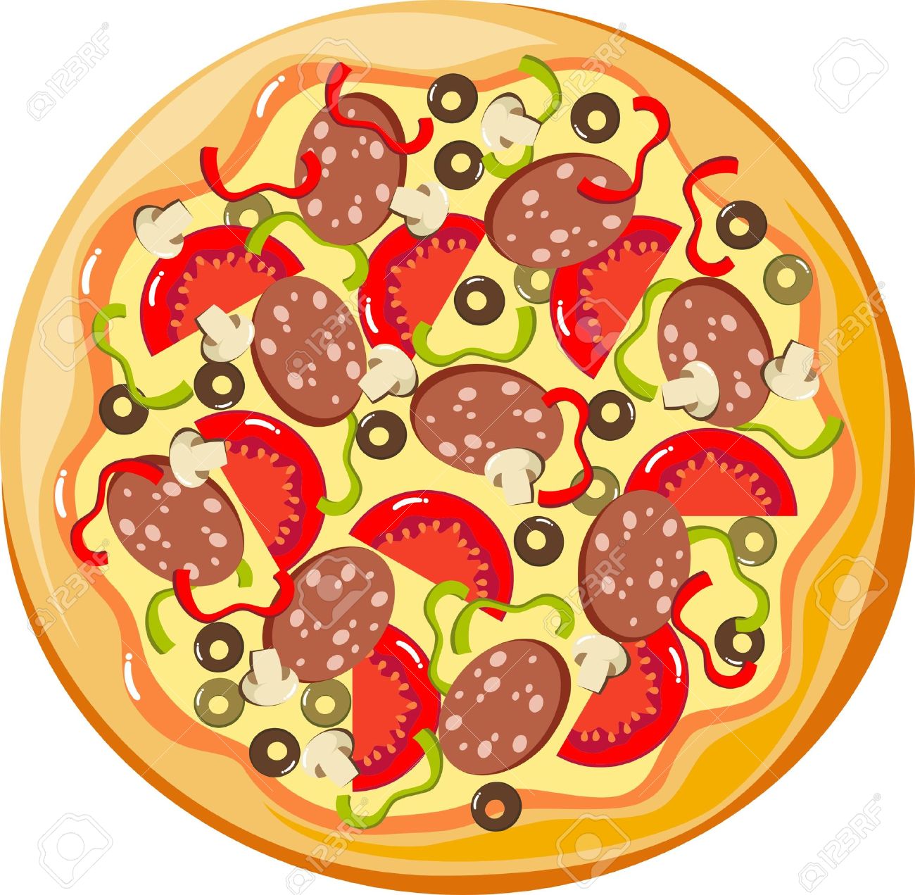 Detail Free Pizza Clipart Nomer 27