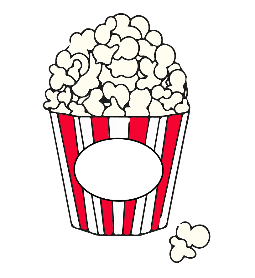 Detail Free Popcorn Clipart Nomer 3