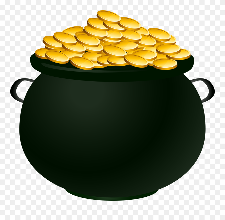 Detail Free Pot Of Gold Clipart Nomer 3