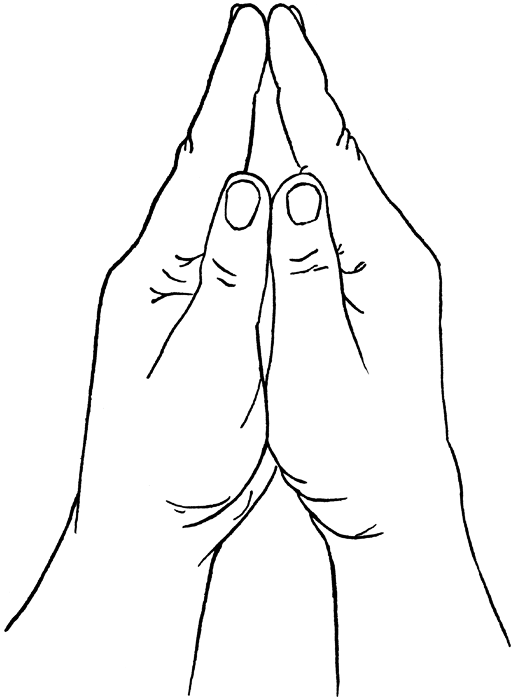 Detail Free Praying Hands Clipart Nomer 38