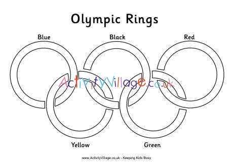 Detail Free Printable Olympic Rings Nomer 7