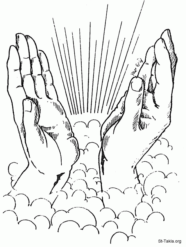 Detail Free Printable Prayer Hands Nomer 10