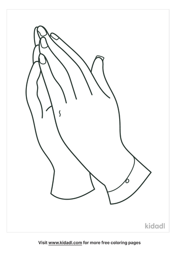 Detail Free Printable Prayer Hands Nomer 14