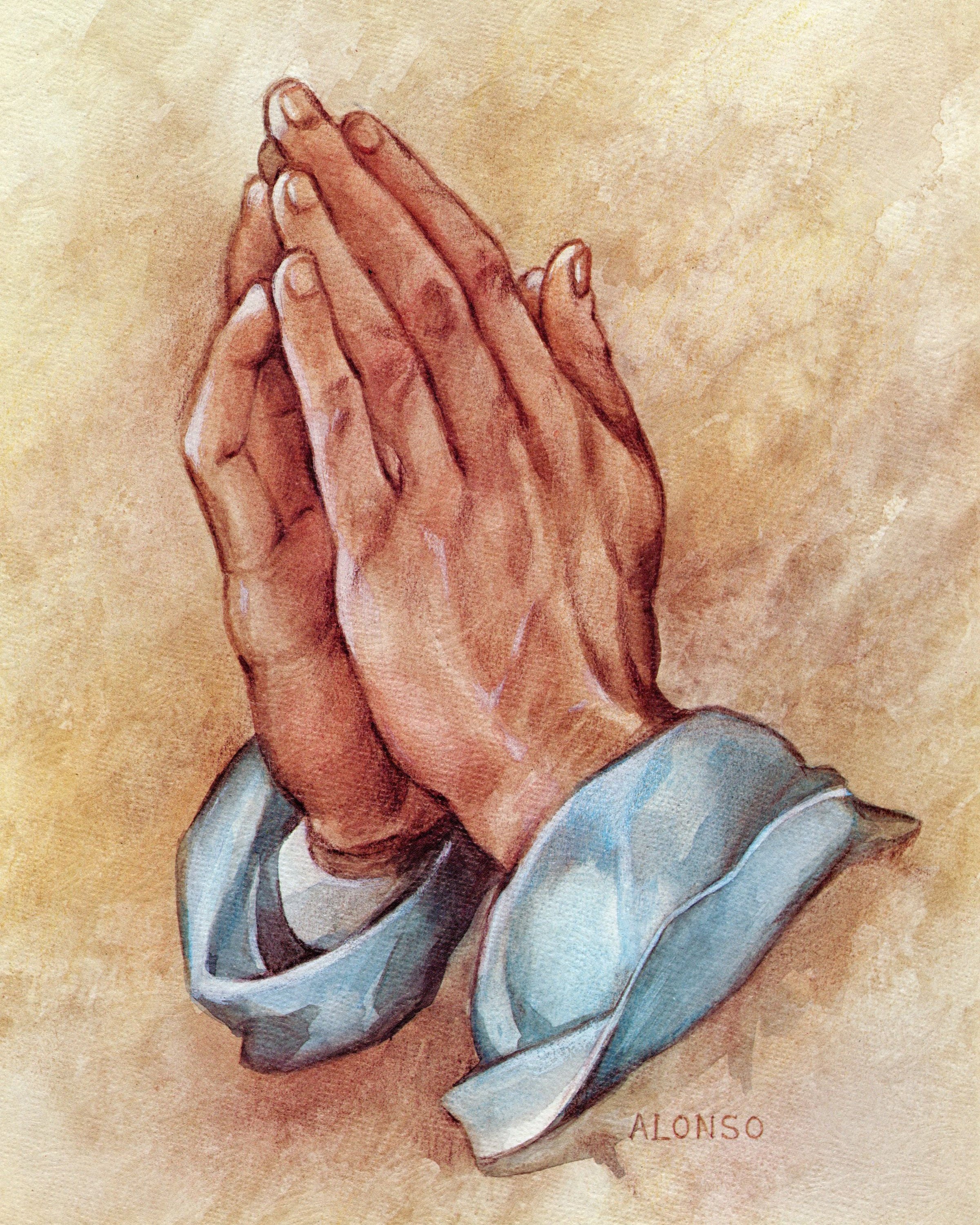 Detail Free Printable Prayer Hands Nomer 21