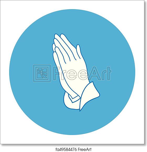 Detail Free Printable Prayer Hands Nomer 23