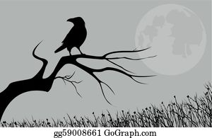 Detail Free Raven Clipart Nomer 5