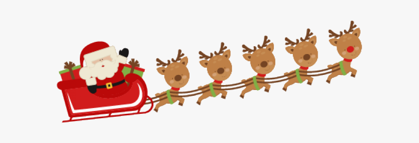 Free Santa And Reindeer Clipart - KibrisPDR