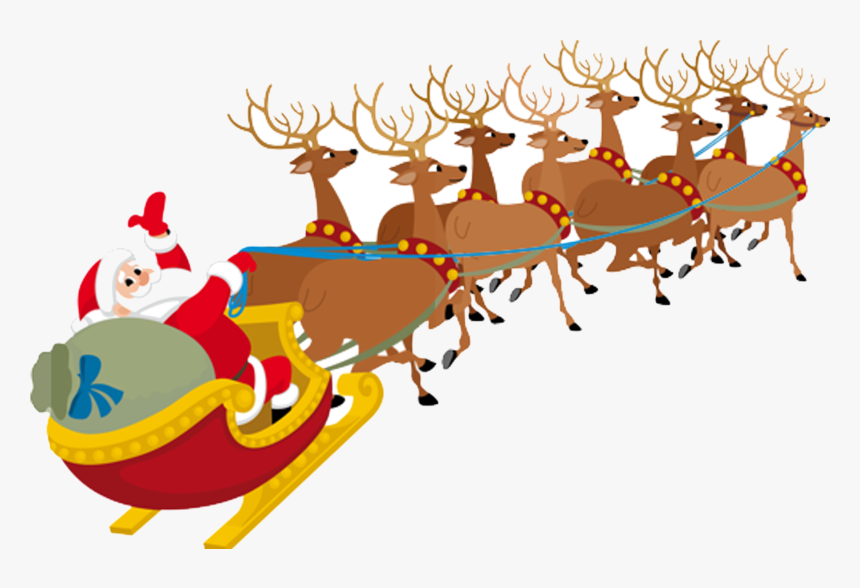 Detail Free Santa And Reindeer Clipart Nomer 9