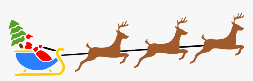 Detail Free Santa And Reindeer Clipart Nomer 30